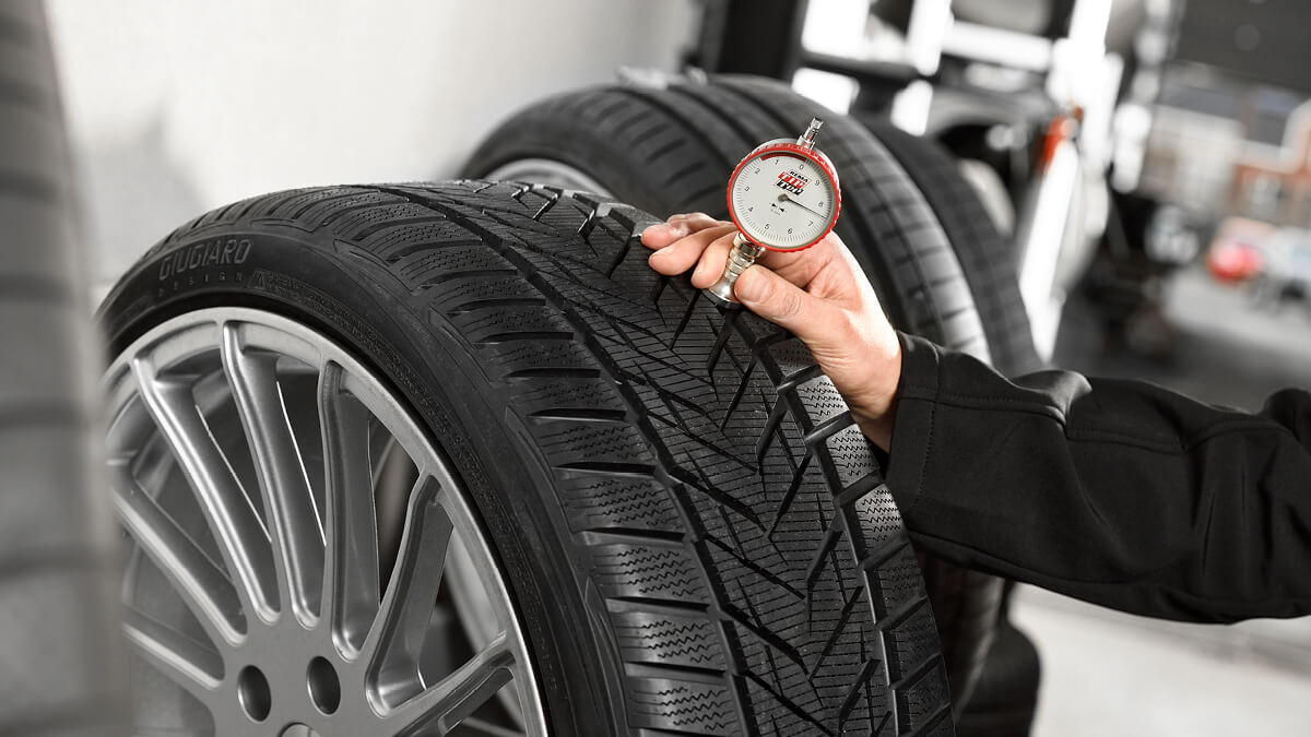 Inpect Tyre Tread Depth